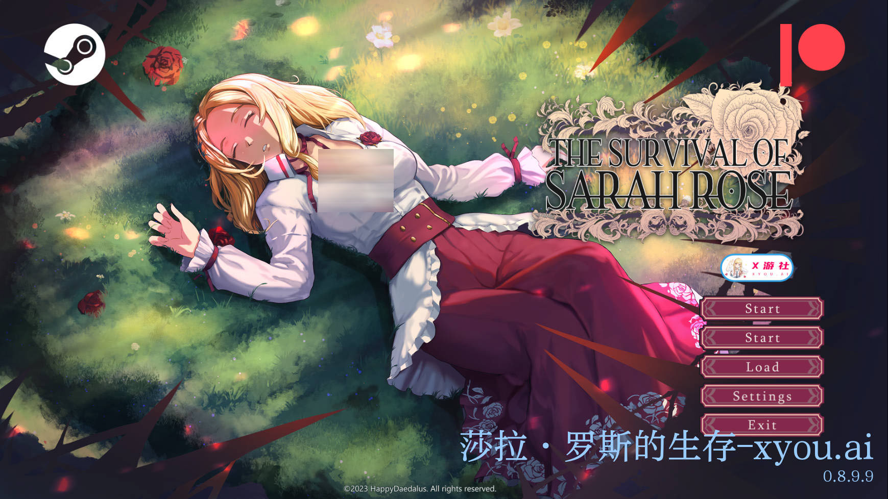 莎拉罗斯的生存/The Survival of Sarah Rose Ver0.8.9.9 AI汉化 [1628.9MB][PC][SLG/NTR]